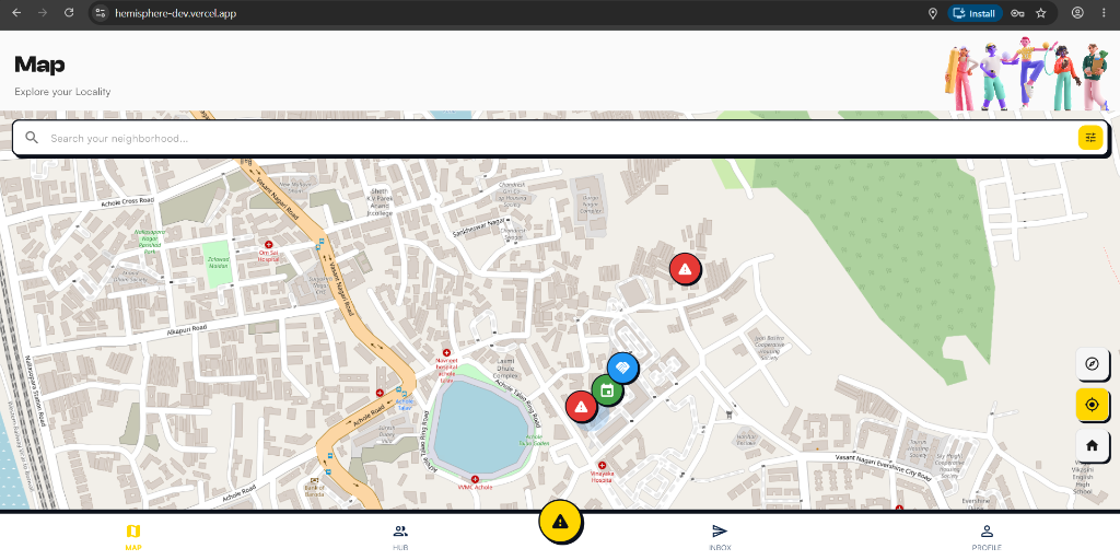 HemiSphere App UI